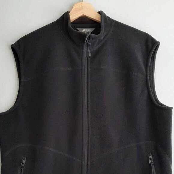 MEC Polartec Full-Zip Fleece Vest Black Sz XL - Picture 2 of 11